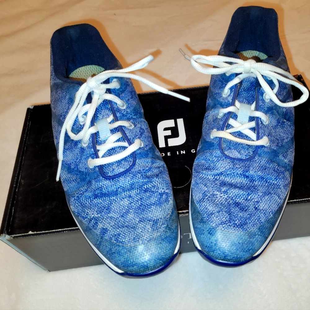 Women's Golf Shoes by FootJoy Leisure 92905 Egyption Blue/soft spiked